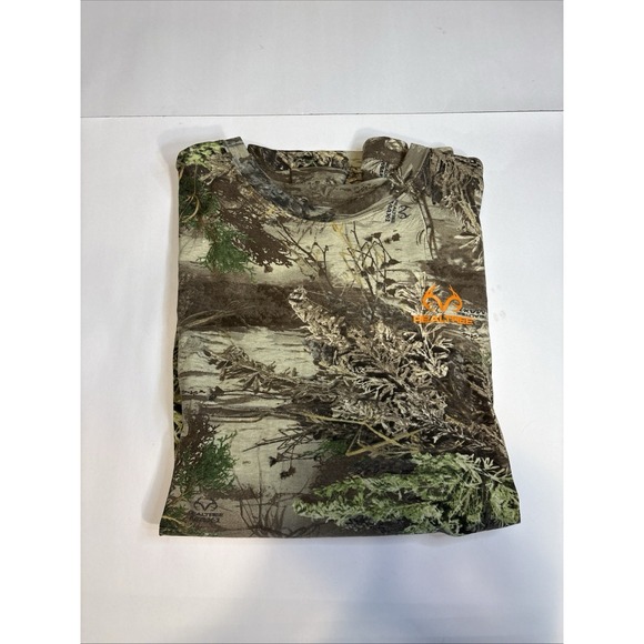 Realtree Mens Camo T Shirt Size Large Long Sleeve Hunting Outdoor Fall Max-1 - Picture 1 of 9